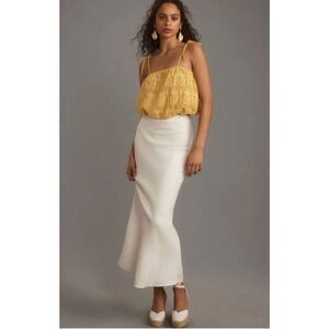 Anthropologie Greylin Lucy Eyelet Bubble Hem Tank XL